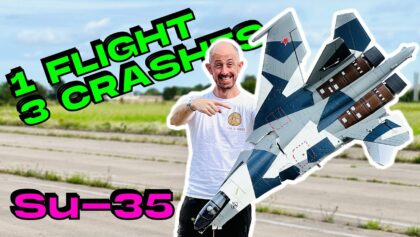 1 FLIGHT, 3 CRASHES ? • Freewing Su-35 Twin 70mm