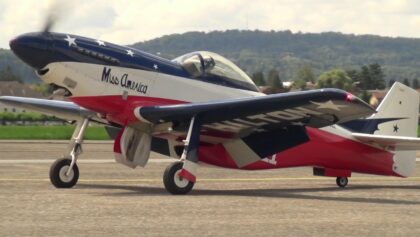 120ccm RC Scale Airplane Model Mustang P-51 Miss America