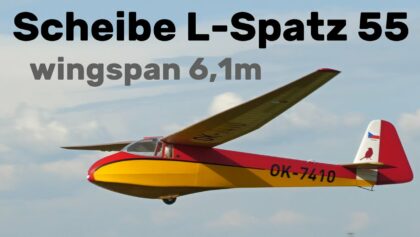Scheibe L-Spatz 55 | 6,1m giant scale RC glider |