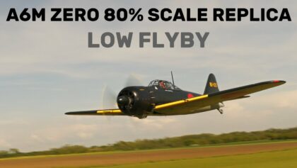 A6M ZERO 80% SCALE REPLICA | LOW PASS | 4K