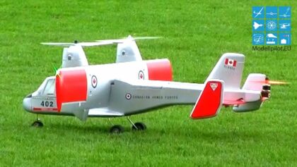 AMAZING CL-84 DYNAVERT VTOL VERTICAL TAKE-OFF AIRPLANE OUTDOOR DEMO FLIGHT