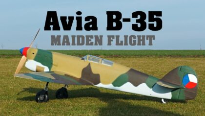 Avia B-35 | scale RC plane | MAIDEN FLIGHT |