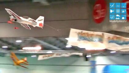 BANNER-SCHLEPP HOTTRIGGER 800 EPP & BÜCKER JUNGMEISTER INDOOR FLIGHT INTERMODELLBAU