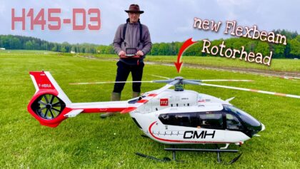 Brand new Helifactory RC Eurocopter H145-D3 CMH with the new