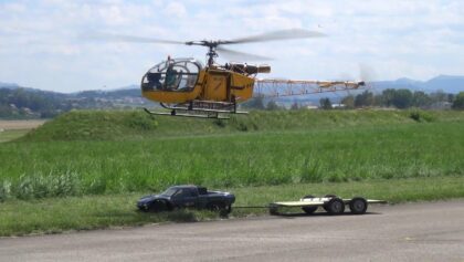 Can Landing a Giant LAMA 3 RC Scale Turbine Helicopter
