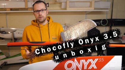 Chocofly Onyx 3.5 – kurzes unboxing des F5J Seglers aus