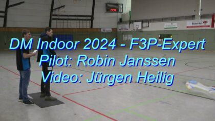 DM Indoor Kunstflug 2024 – F3P-Expert – Robin Janssen (NED)
