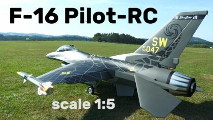 F-16 Fighting Falcon Pilot-RC | 1:5 scale jet turbine RC