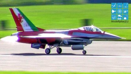 F-16 LUIGI ARNABOLDI TEAM ITALY RC TURBINE JET COMPETITION FLIGHT