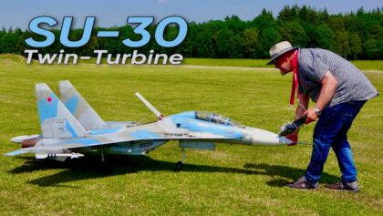 Fantastic Carf Su-30 RC Twin Turbine Russian Jet Flight Demonstration