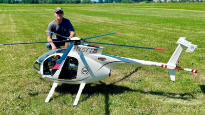 Fantastic XXLFull Carbon RC Hughes 500 E Flight Demonstration from