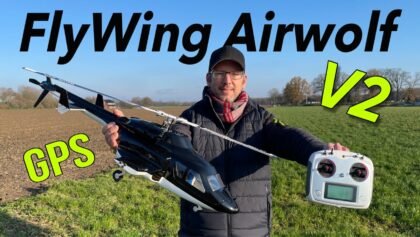 FlyWing Airwolf V2 Helikopter | RTF 450er Größe mit GPS