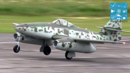 GIGANT MESSERSCHMITT ME 262 “SCHWALBE” RC TURBINE 20 KG SCALE