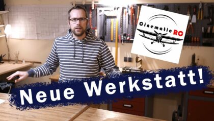 Große neue Modellbau-Werkstatt! Viel Platz für meine Flugmodelle!