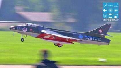 HAWKER HUNTER MK58A PASCAL THOMA TEAM SWITZERLAND RC JET COMPETITION