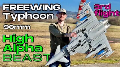 HIGH ALPHA BEAST (3rd flight) • NEW Freewing Eurofighter Typhoon