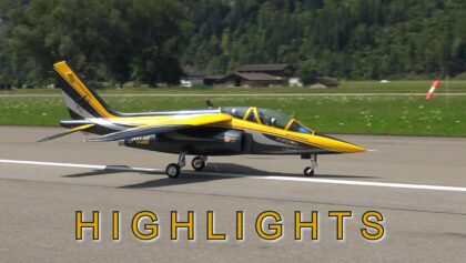 Highlights 110 kg RC Alpha Jet turbine powered