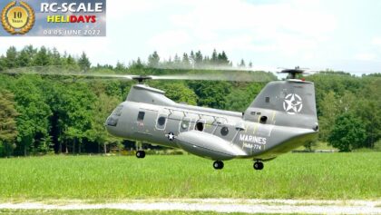 Huge RC US Marines HMM-774 CH-46E Sea Knight RC Turbinenhelikoter