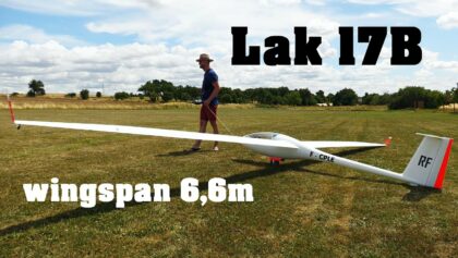 Lak 17B | 6,6m giant scale RC glider | 4K