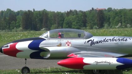 Landing Gear Failure T-Bird Lockheed T-33 Thunderbirds Shooting Star RC