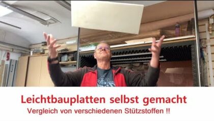 Leichtbau Platten selbst herstellen