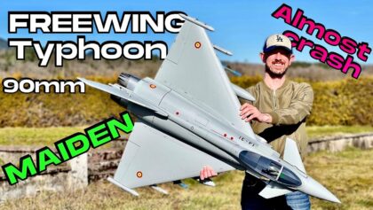 MAIDEN (almost a DISASTER) • NEW Freewing Eurofighter Typhoon 90mm