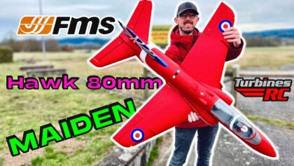 MAIDEN in 20 MPH WIND ? • FMS Bae Hawk