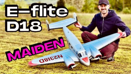 MY BEST MAIDEN • E-flite Beechcraft D18 1.5m PNP RC
