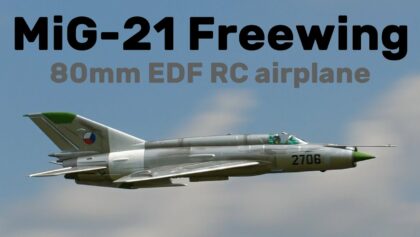 MiG-21 Freewing | 80mm EDF RC airplane | 4K |
