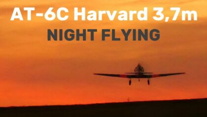 North American AT-6C Harvard 3,7m | NIGHT FLYING | 4K