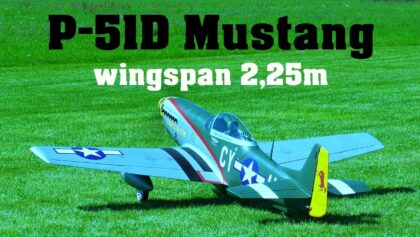 P-51D Mustang | 2,25m scale RC airplane | 4K |