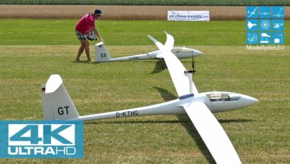 QUINTUS 1:2,6 & ARCUS RACE RC SCALE GLIDER FLIGHT KTW