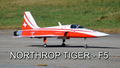 R/C NORTHROP TIGER F-5 “BUILT FROM WOOD”