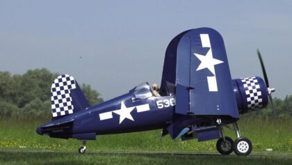 RC Oldtimer meeting 2023 Corsair F4U High detailed Model Airplane