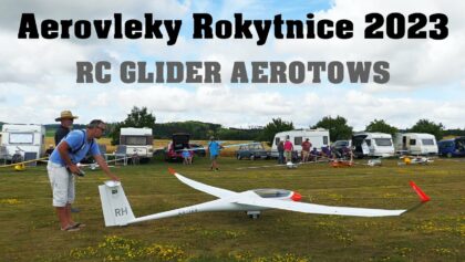 RC glider aerotows Rokytnice 2023 | 4K