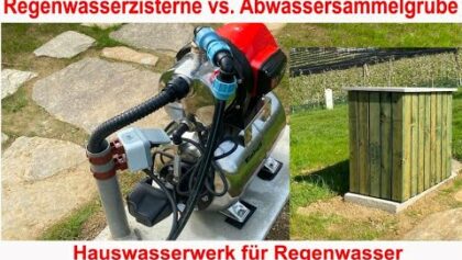 Regenwasser aus der Wasserzisterne