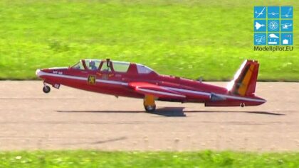 STUNNING FOUGA MAGISTER PHILIP AVONDS TEAM BELGIUM RC TURBINE JET