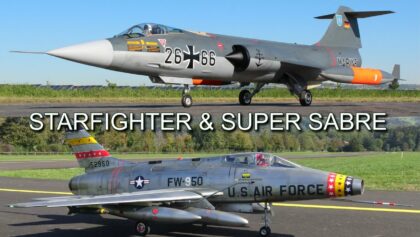 TURBINE POWERED / RC F-100D SUPER SABRE & F-104 STARFIGHTER