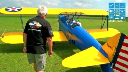 The biggest RC BOEING-STEARMAN PT-17 62% BIPLANE AIRCRAFT FRANS THANGE