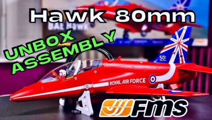 UNBOXING & ASSEMBLY • FMS Bae Hawk 80mm EDF Jet