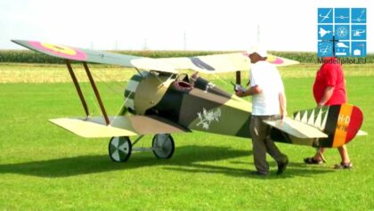 XXXL Biplane HANRIOT HD.1 RC OLDTIMER FIGHTER AIRCRAFT IAN TURNEY-WHITE