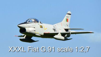 XXXL Fiat G.91 scale 1:2,7 “JetCat powered”