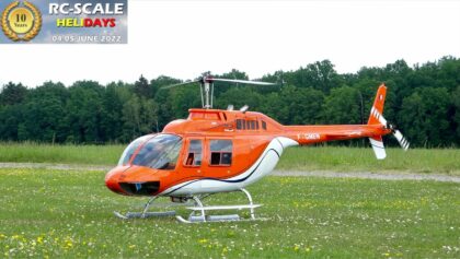 XXXL RC Bell 206 Jet-Ranger (Fischer-Ranger) with Turbine flight Demonstration
