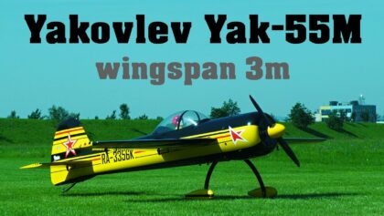 Yakovlev Yak-55M 3m | 3D aerobatic RC airplane | 4K