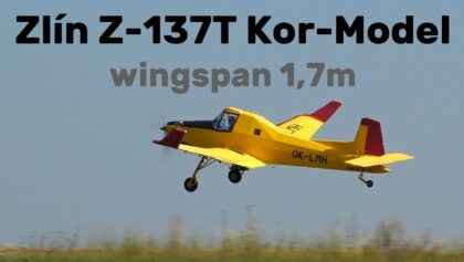 Zlin Z-137T Kor-Model | 1,7m EPP RC airplane | 4K