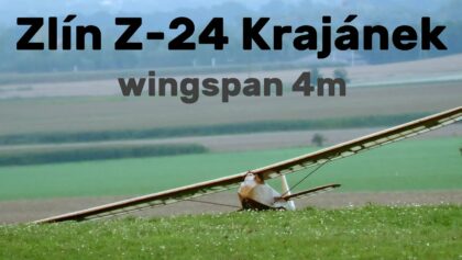 Zlin Z-24 Krajanek | 4m scale RC glider | 4K