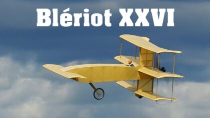 Bleriot XXVI triplane from 1911 | scale RC canard airplane