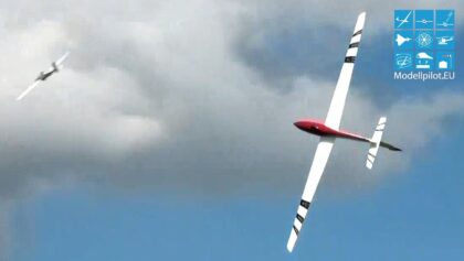 2X FOX with TURBINE RC GLIDERS FORMATION AEROBATIC FLIGHT SEBASTIAN