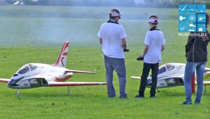 2X FUTURA RC TURBINE JET FORMATION FLIGHT ANDREAS & BENJAMIN