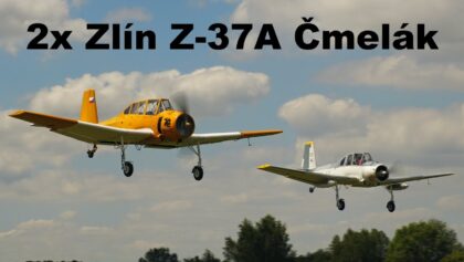 2x Zlin Z-37A Bumblebee | Airshow Breclav 2022 | 4K